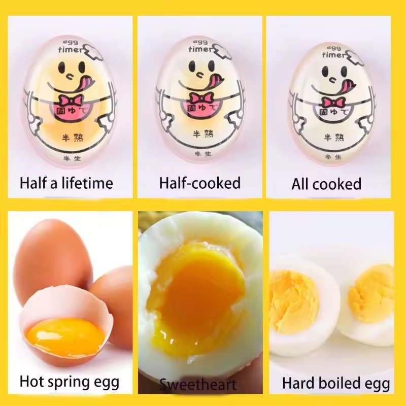 3 Pcs Egg Timer Color Changing Boil